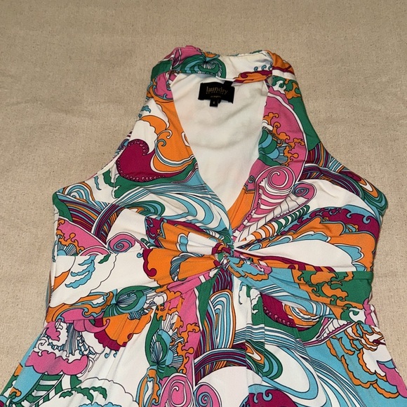 Laundry by Design Los Angeles Multi Colored Paisley Print Dress ✨Like New✨ - Picture 2 of 6